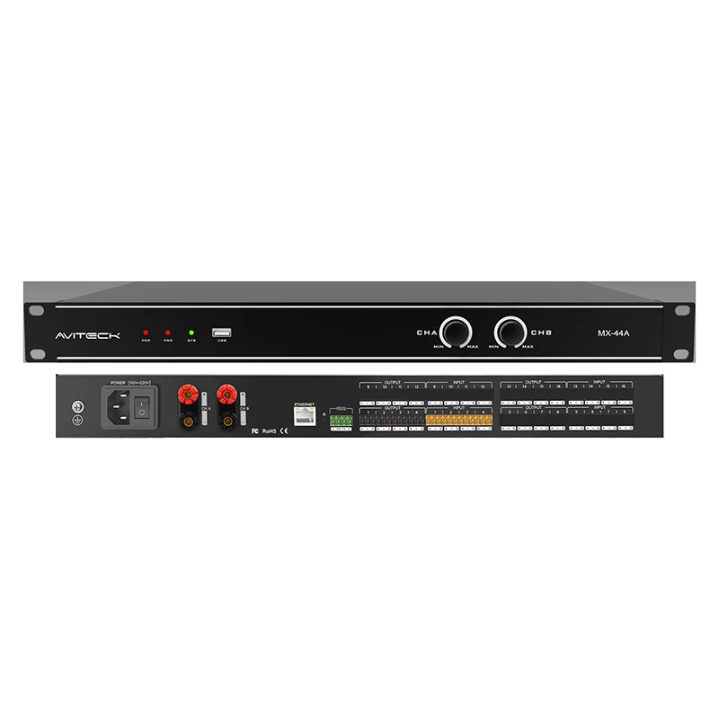 DSP 4CH com amplificador 2x150W